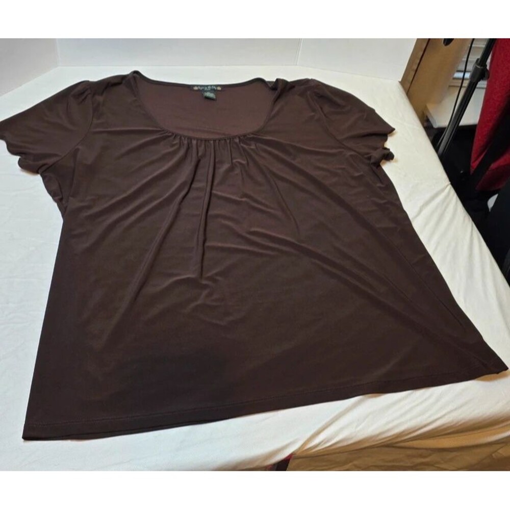 Suzie In The City Women's 3X Short Sleeve Blouse